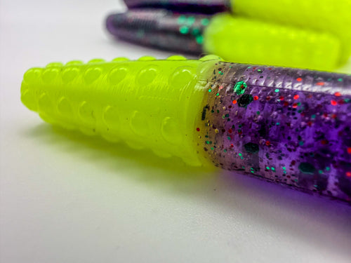 Gravel Tick - Junebug Red / Chartreuse tip