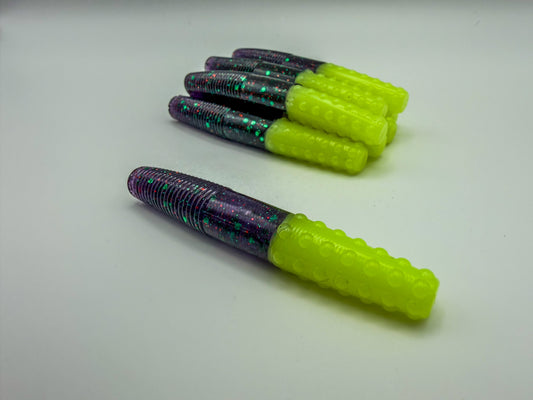 Gravel Tick - Junebug Red / Chartreuse tip